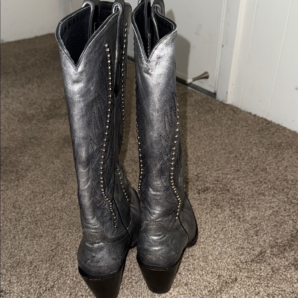 Idyllwind by Miranda lambert cowgirl boots silver with studs size 11 - Picture 4 of 9
